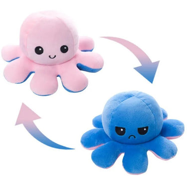 Pulpo reversible | Dos expresiones faciales - Emociones en un giro